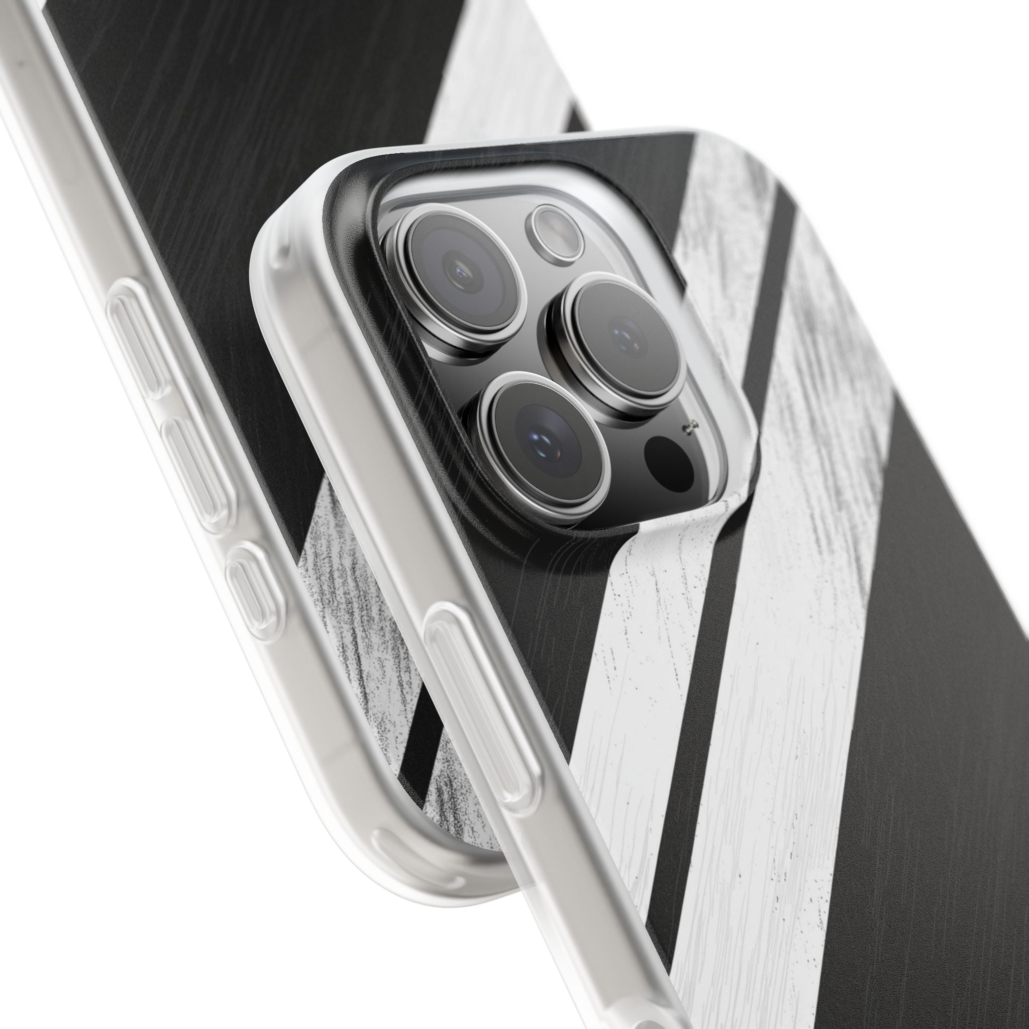 Distressed Stripe Motion iPhone 16 Pro Case - Soft