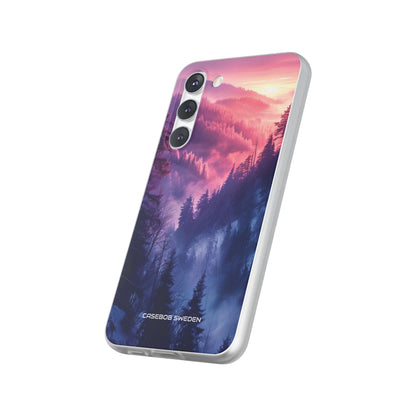 Misty Forest Serenity - Flexi Samsung S23 Phone Case