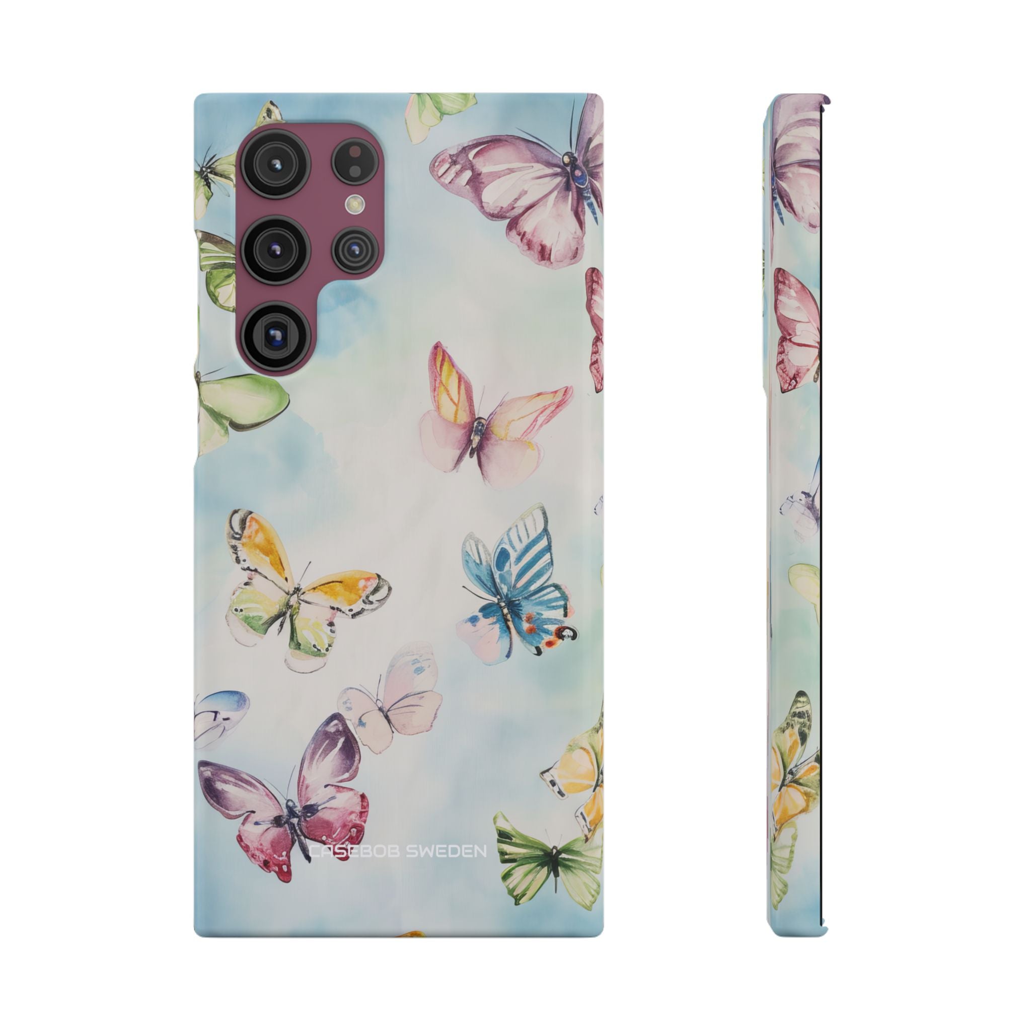 Watercolor Butterfly Bliss - Slim Samsung S22 Phone Case