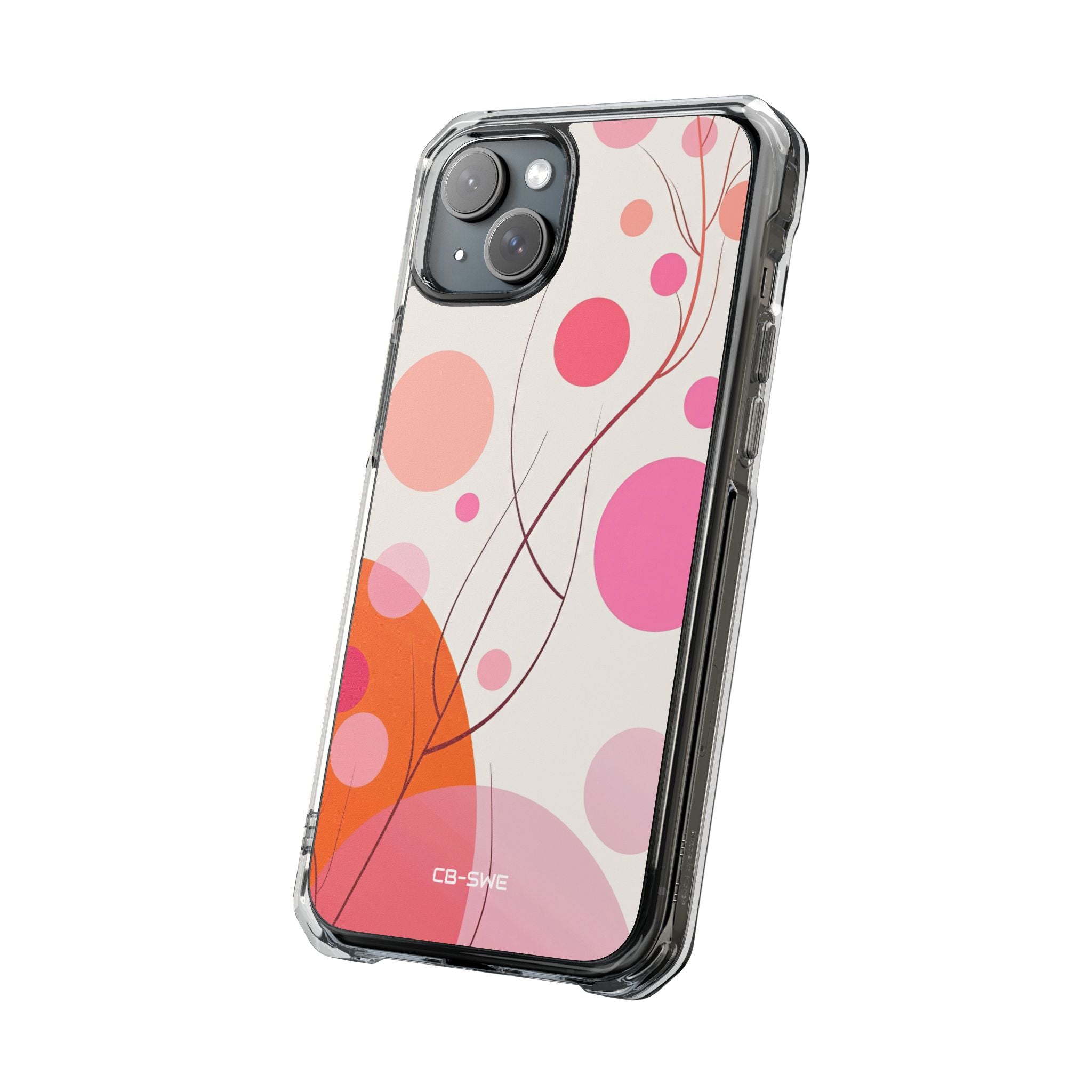 Circles Embrace Lines iPhone Case - Impact