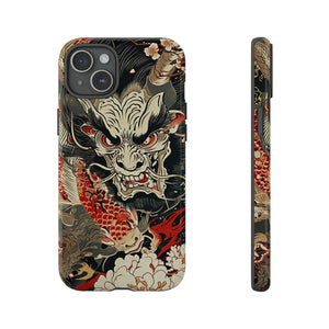 Oni & Sacred Symbols Fusion - Protective Phone Case