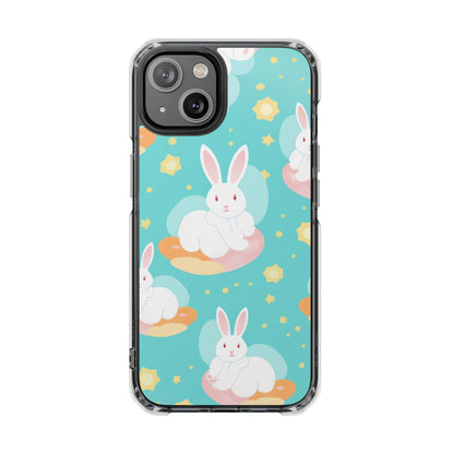 Bunnies Float Dreamily iPhone Case - Impact