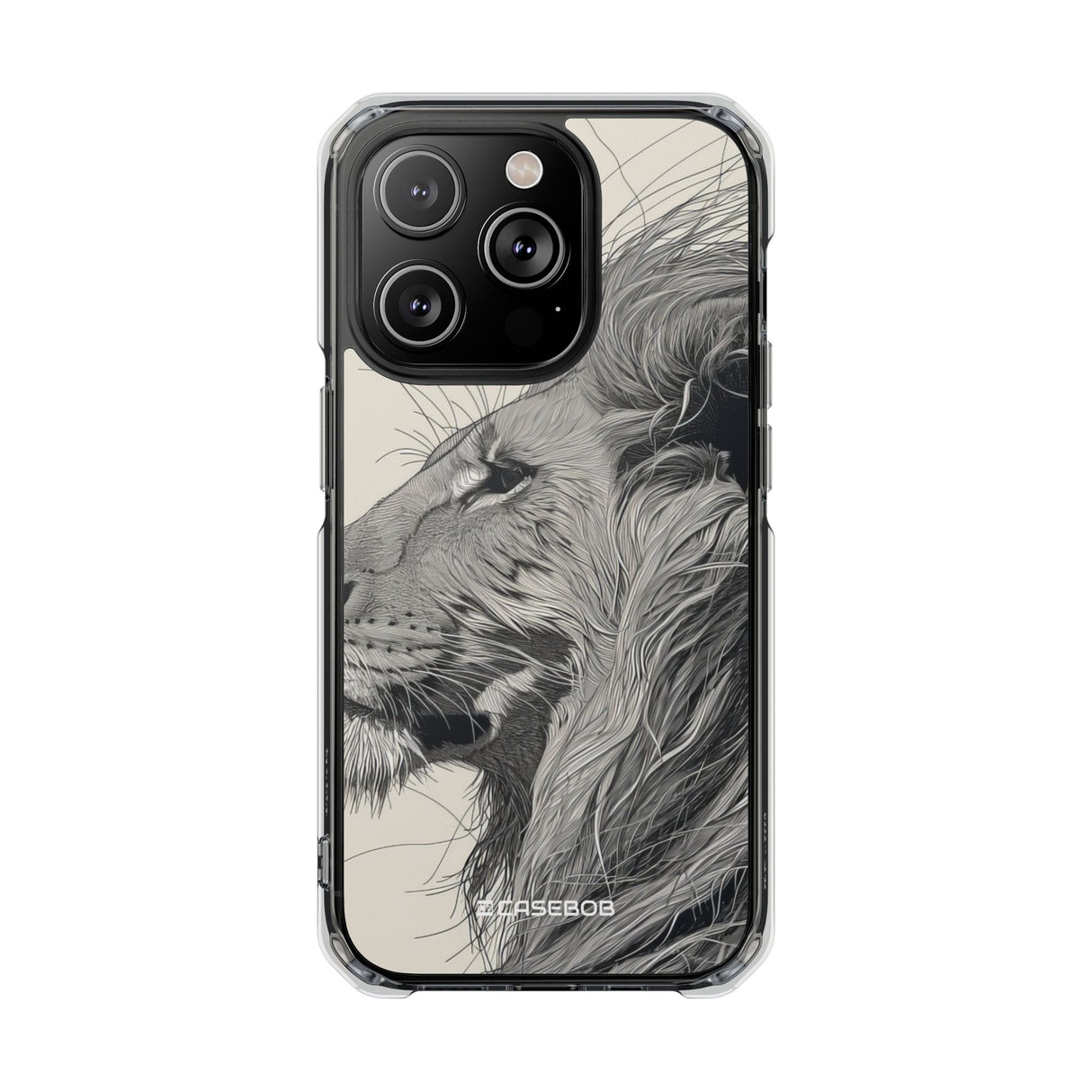 Majestic Linework - Phone Case for iPhone (Clear Impact - Magnetic)