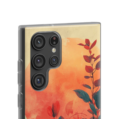 Orange Sun Harmony - Flexi Samsung S22 Phone Case