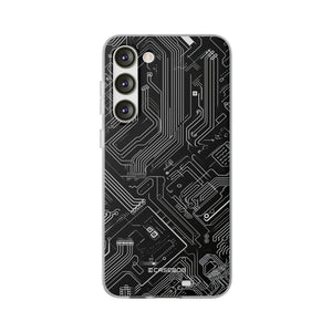 Cyber Circuitry Art | Flexible Phone Case for Samsung Galaxy