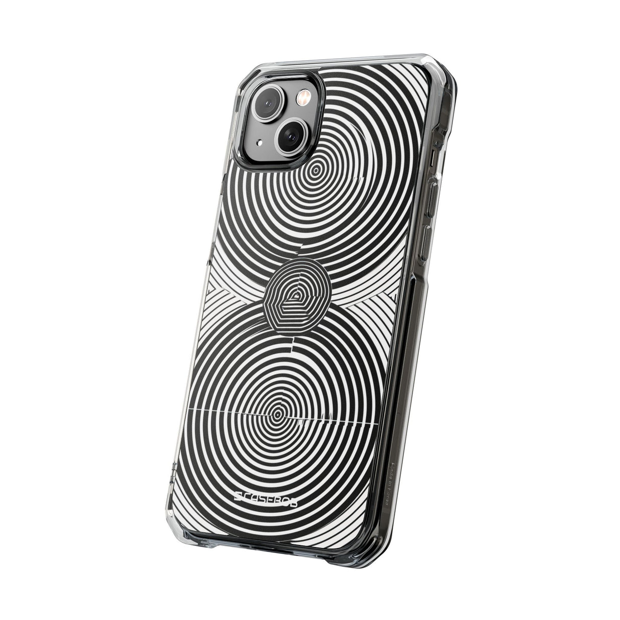 Hypnotic Geometry - Phone Case for iPhone (Clear Impact - Magnetic)