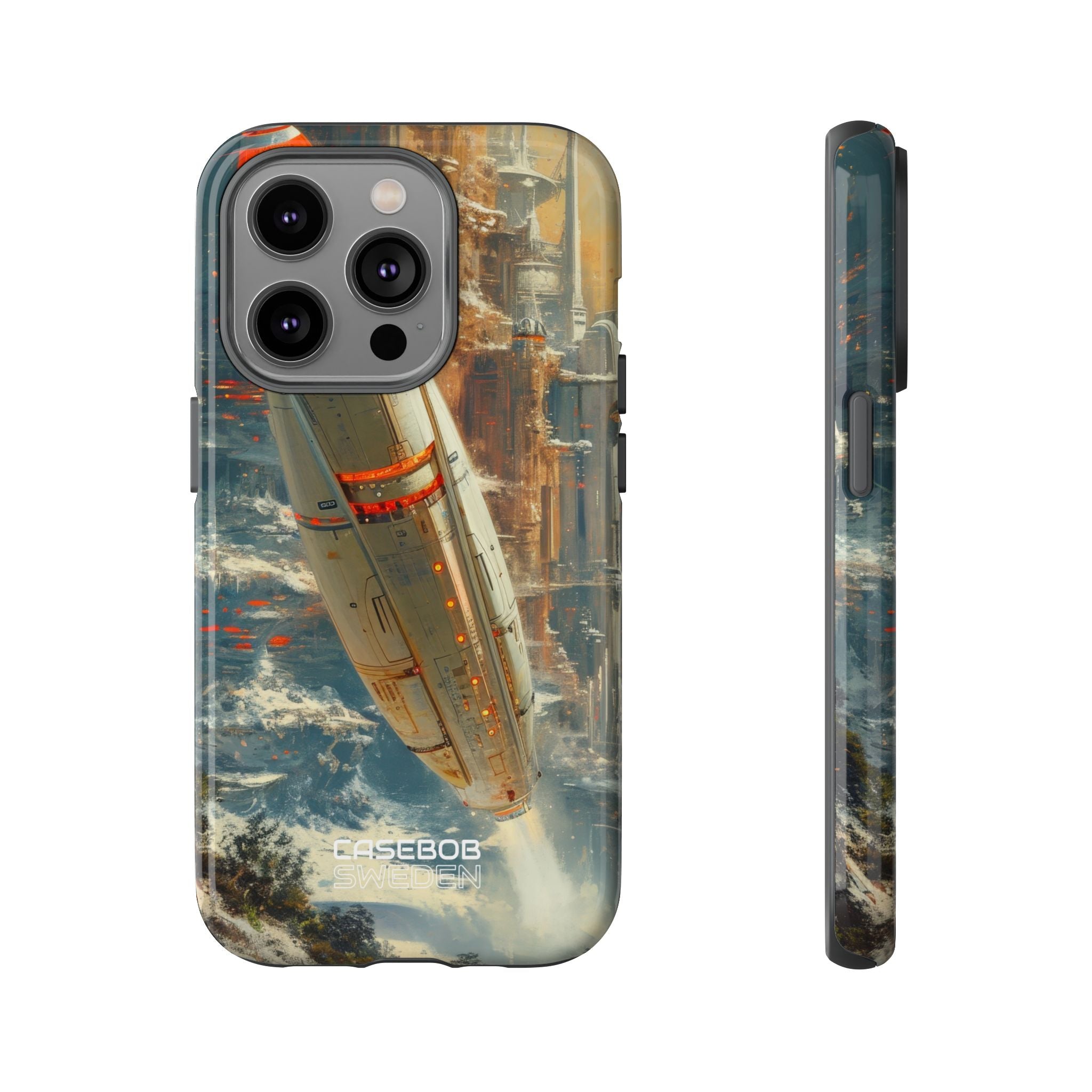 Futuristic Forest Voyage iPhone 14 - Tough