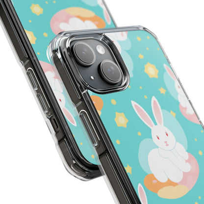 Bunnies Float Dreamily iPhone Case - Impact