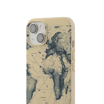 Vintage World Map | Biodegradable Phone Case