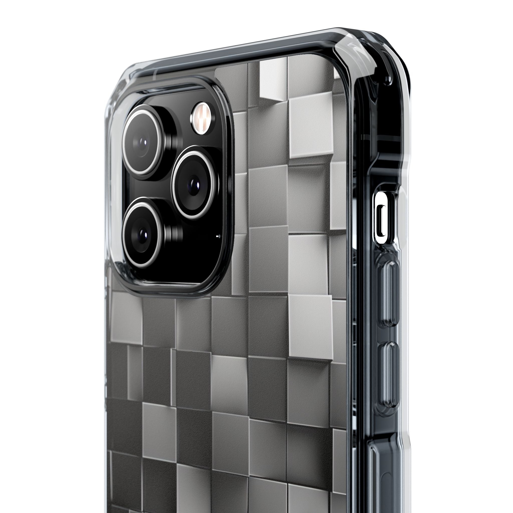 Monochrome Cube Depth iPhone 14 - Impact Clear+
