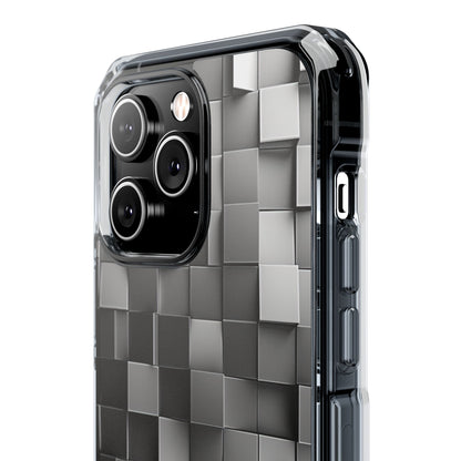 Monochrome Cube Depth iPhone 14 - Impact Clear+