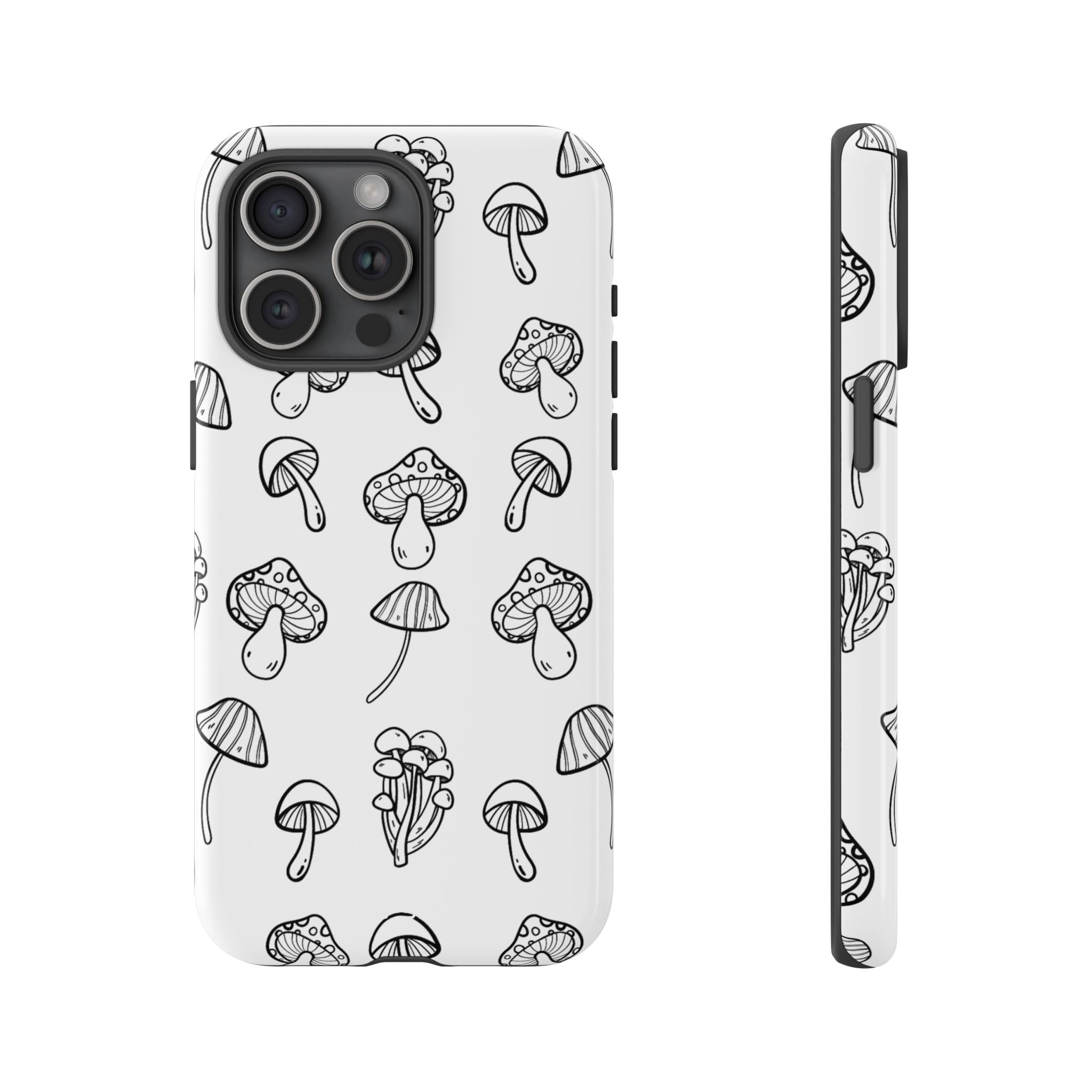 Mushroom Line Play - iPhone Case