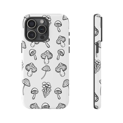 Mushroom Line Play - iPhone Case