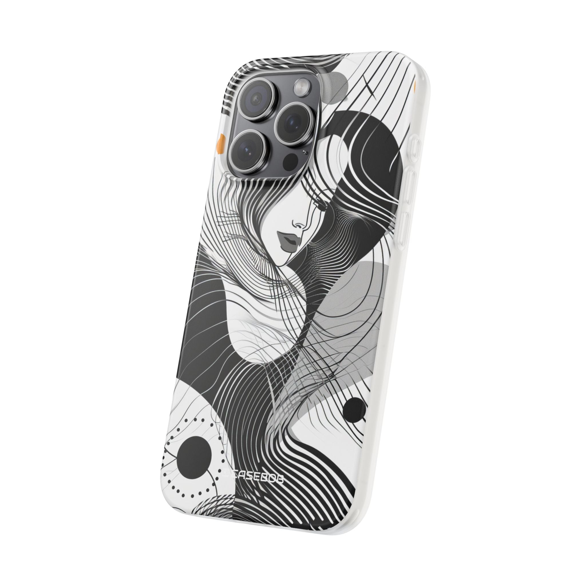 Fluid Noir Rhythm | Flexible Phone Case for iPhone