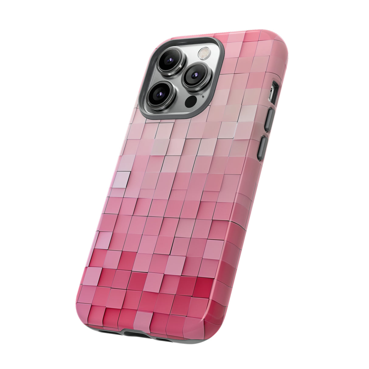 Pink Gradient Mosaic - Protective Phone Case