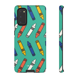 Crayons Dance Playfully - Samsung Case