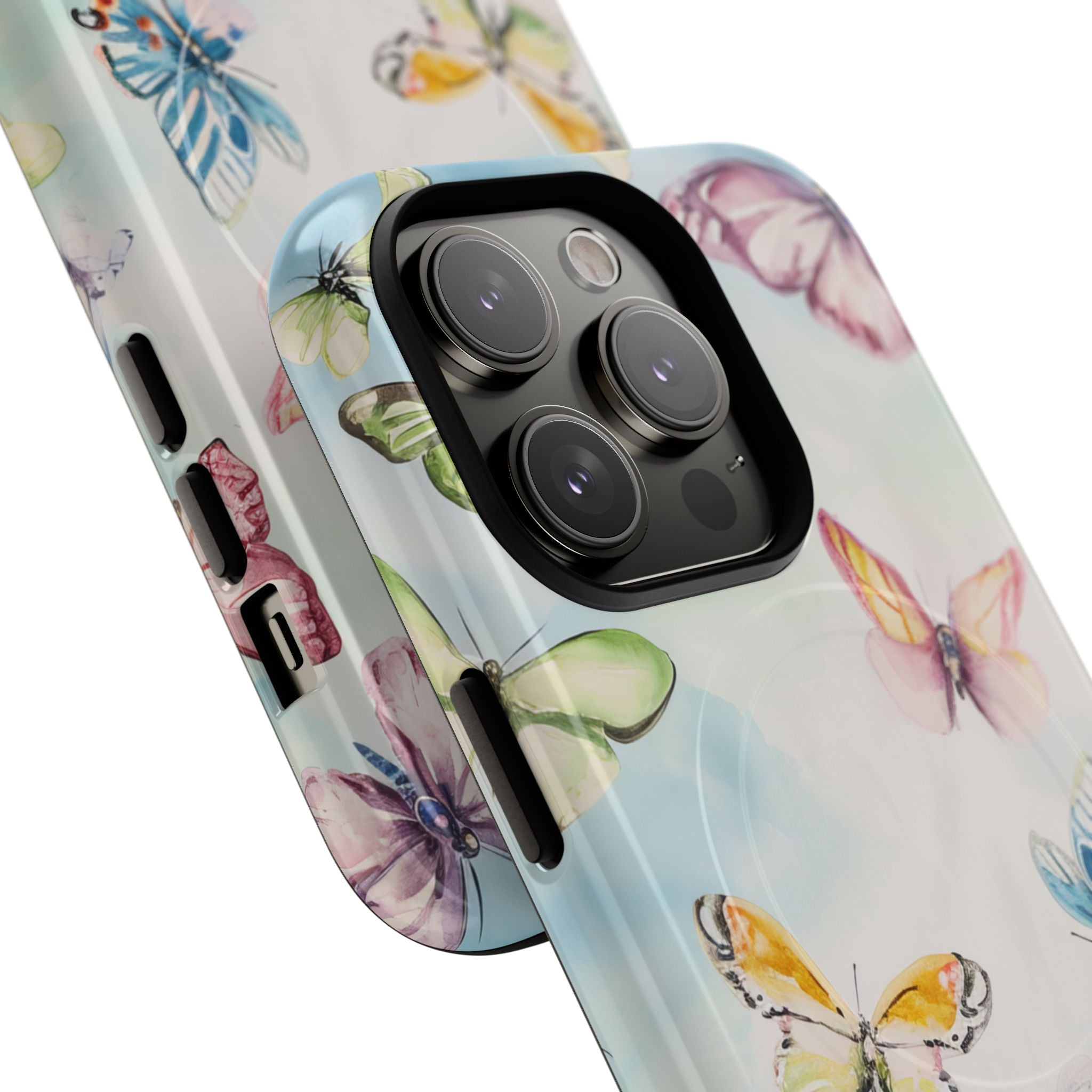 Watercolor Butterfly Bliss - Tough + MagSafe® iPhone 14 Phone Case