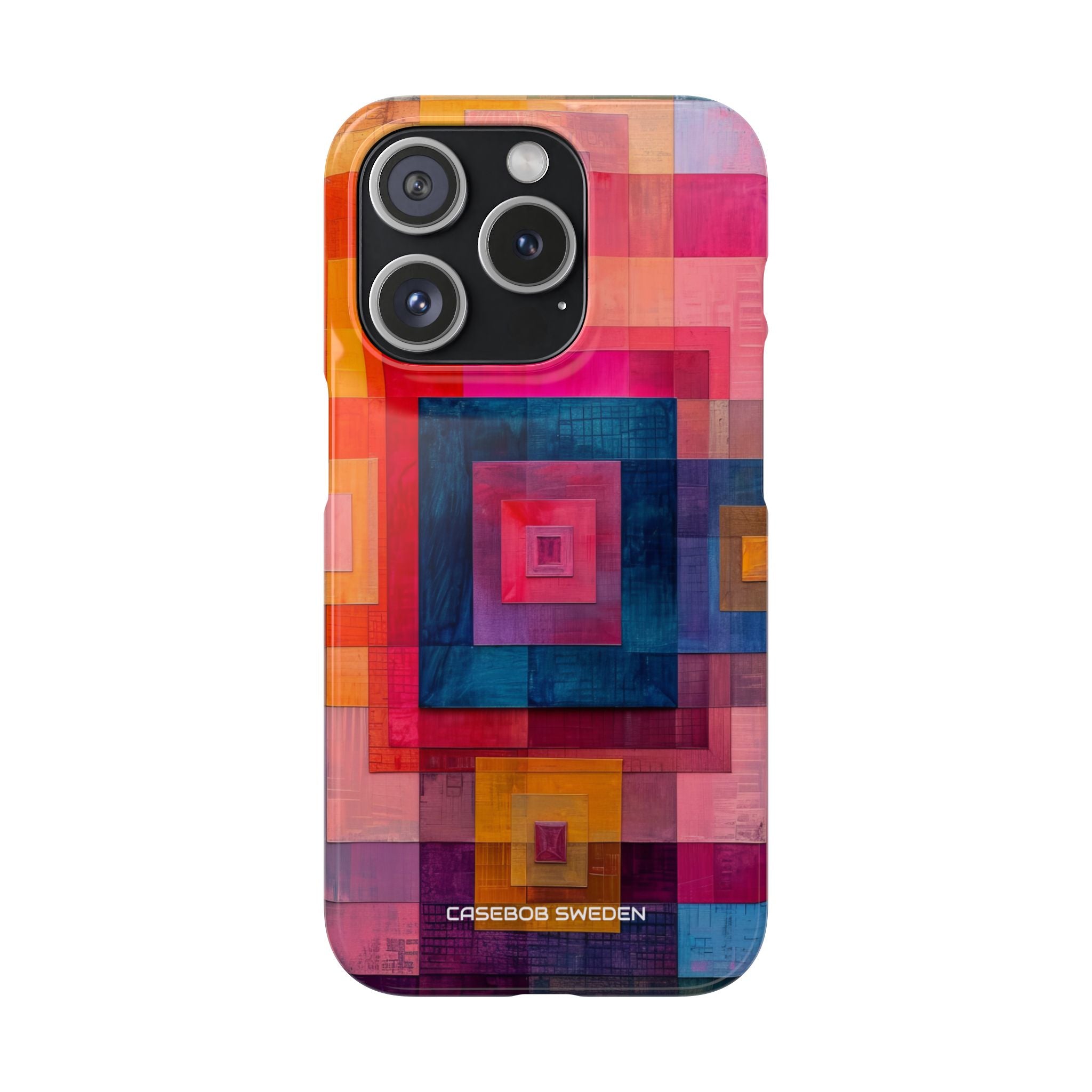 Vibrant Geometry - Slim iPhone 15 Phone Case