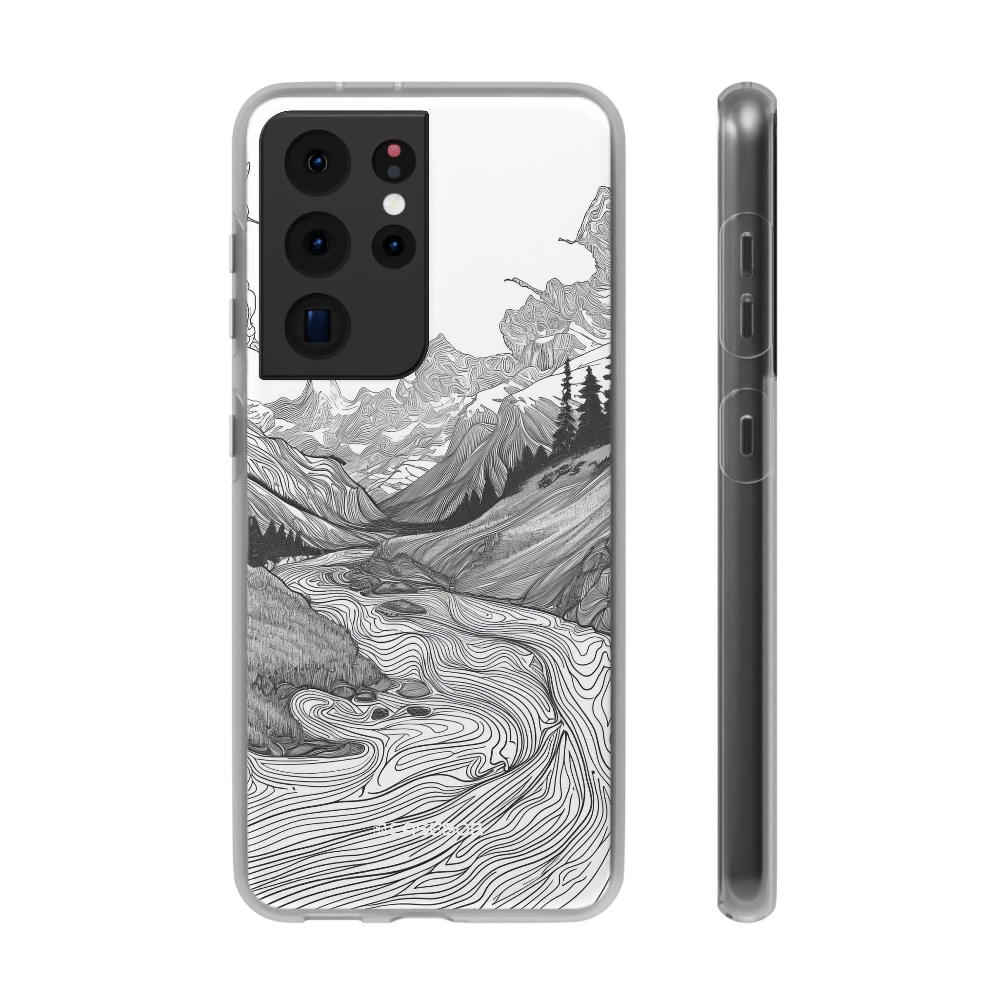 Monochrome Serenity | Flexible Phone Case for Samsung Galaxy