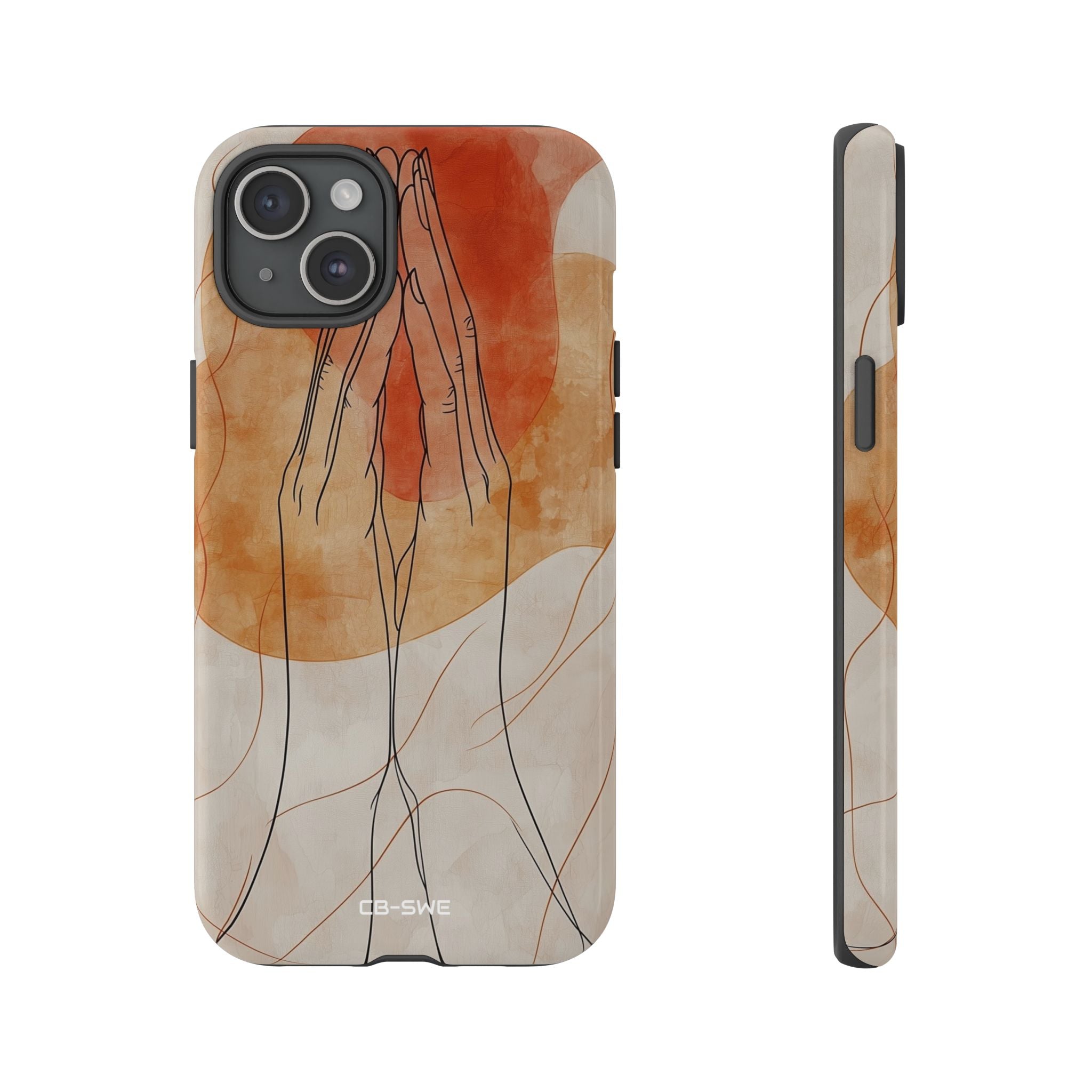 Hands Embrace Light - iPhone Case