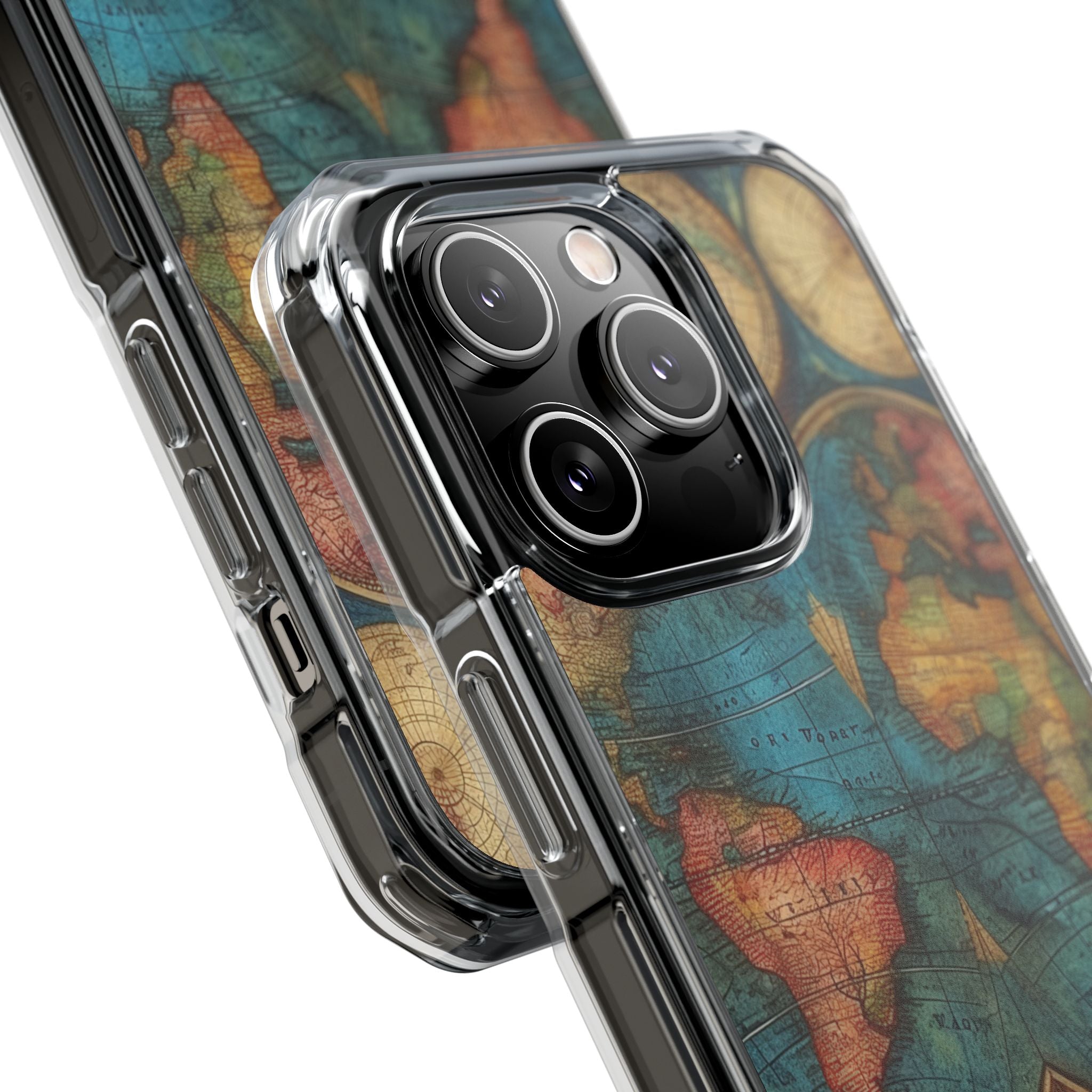 Vintage World Map iPhone 14 - Impact Clear+