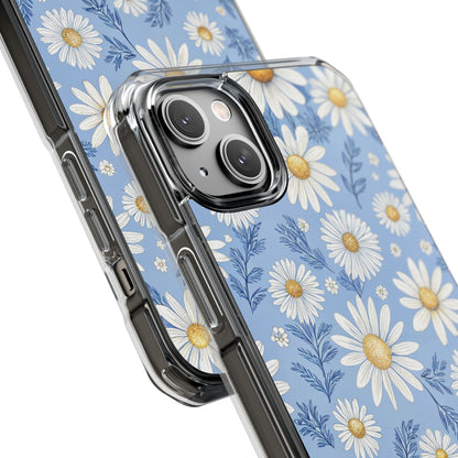 Daisies On Blue iPhone Case - Impact
