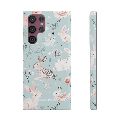 Whimsical Bunny Blossom - Slim Samsung S22 Phone Case