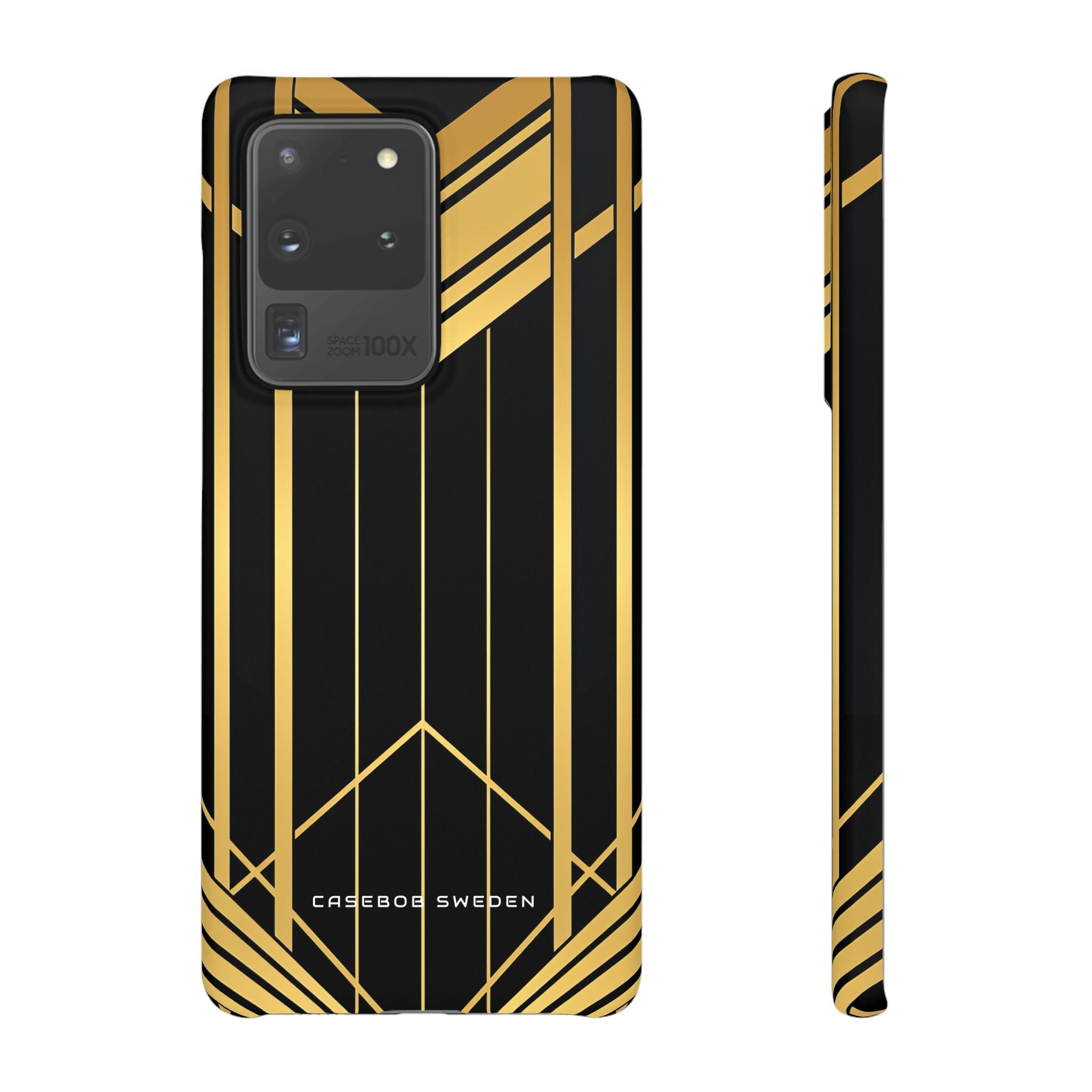 "Golden Art Deco Symmetry in Geometric Elegance" Samsung S20 - Slim Phone Case