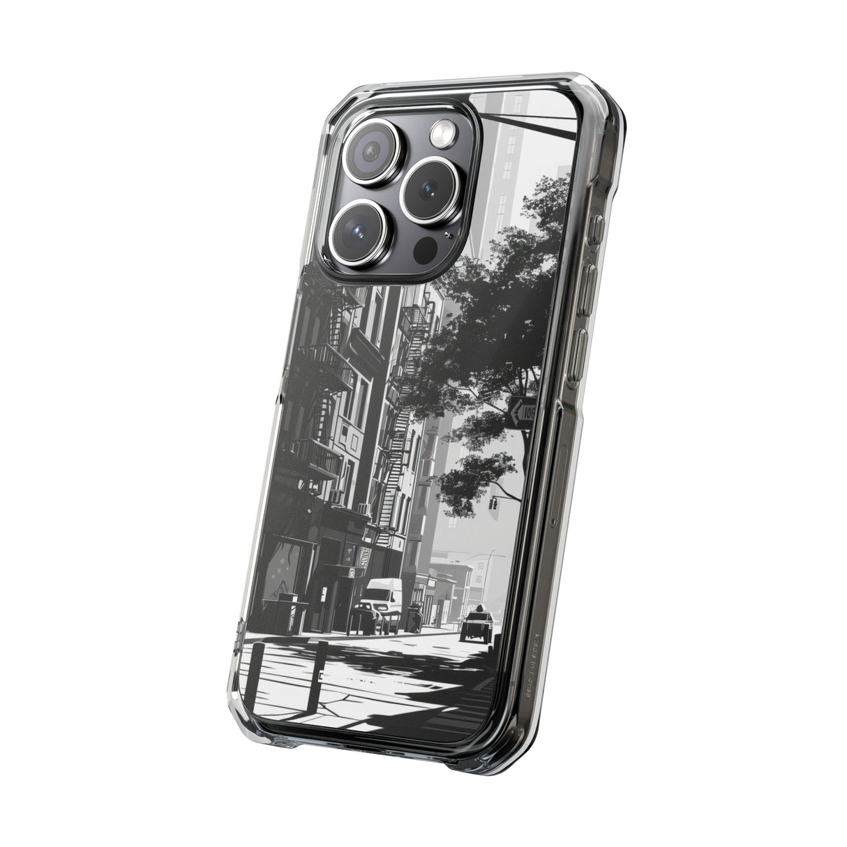 Urban Serenity - Phone Case for iPhone (Clear Impact - Magnetic)