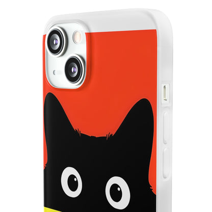 Peekaboo Cat Crimson iPhone 13 - Soft