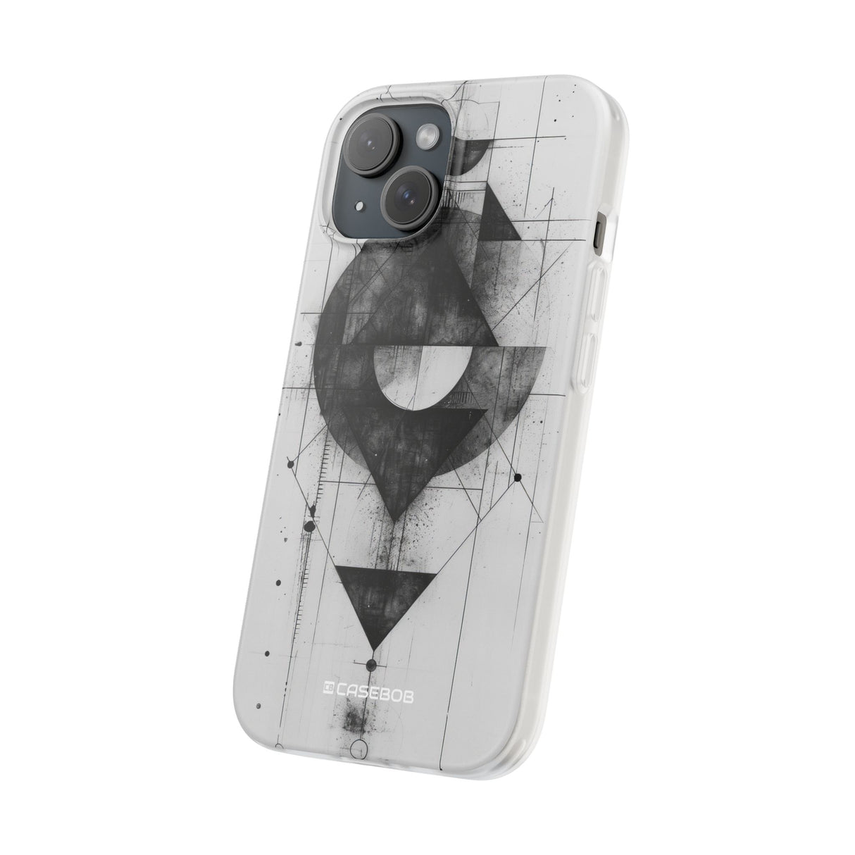 Monochrome Geometry | Flexible Phone Case for iPhone