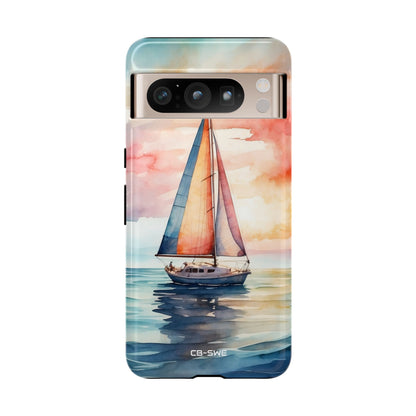 Sailboat Glides Calm - Google Pixel Case
