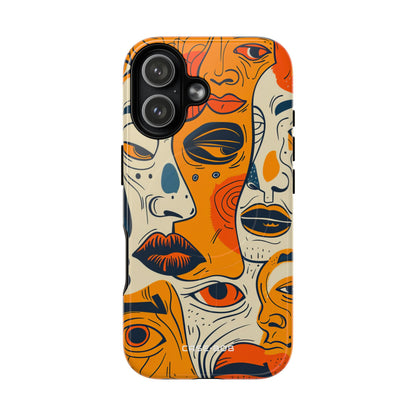 Tangled Faces Sunset iPhone 17 Case - Tough+