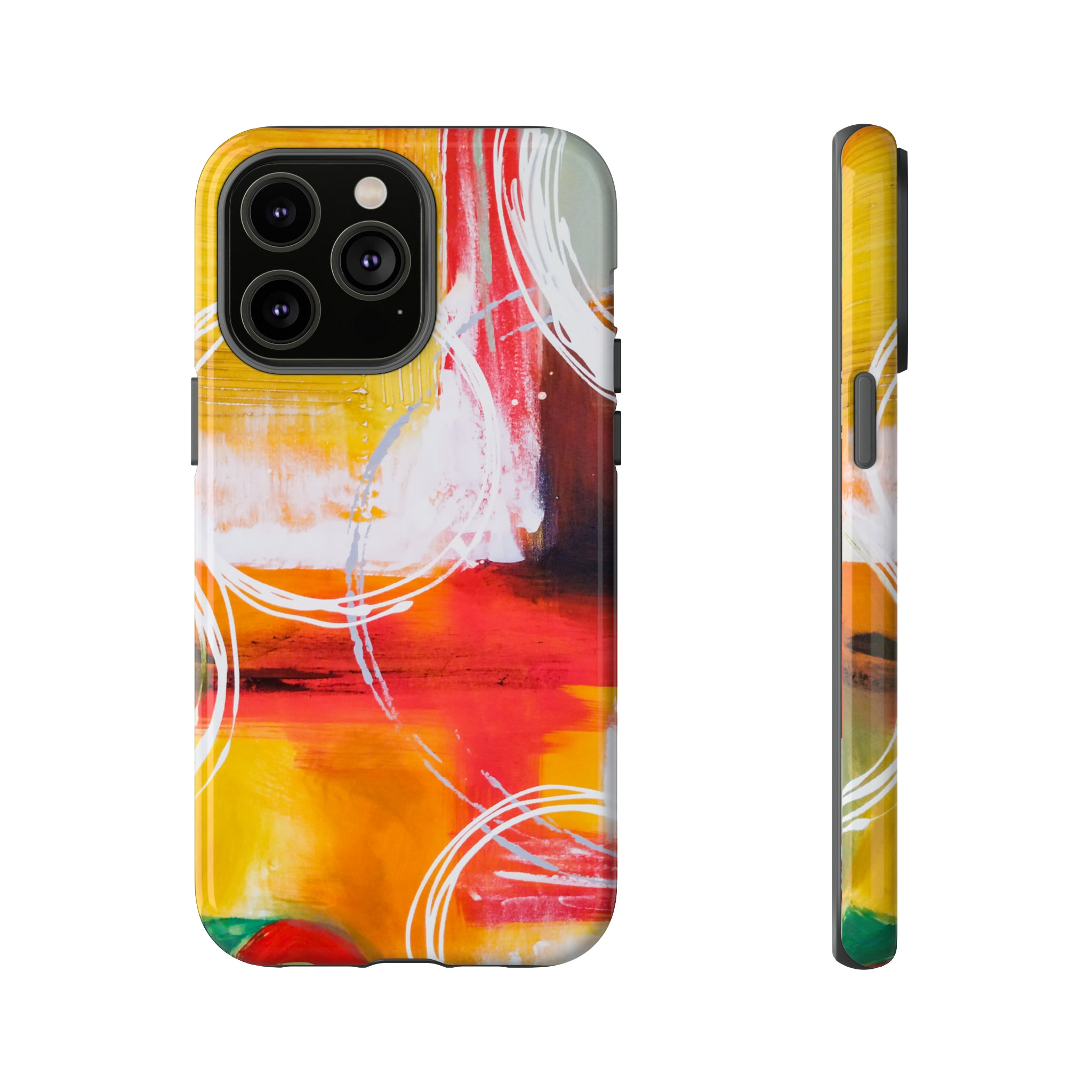 Abstract Yellow - Protective Phone Case