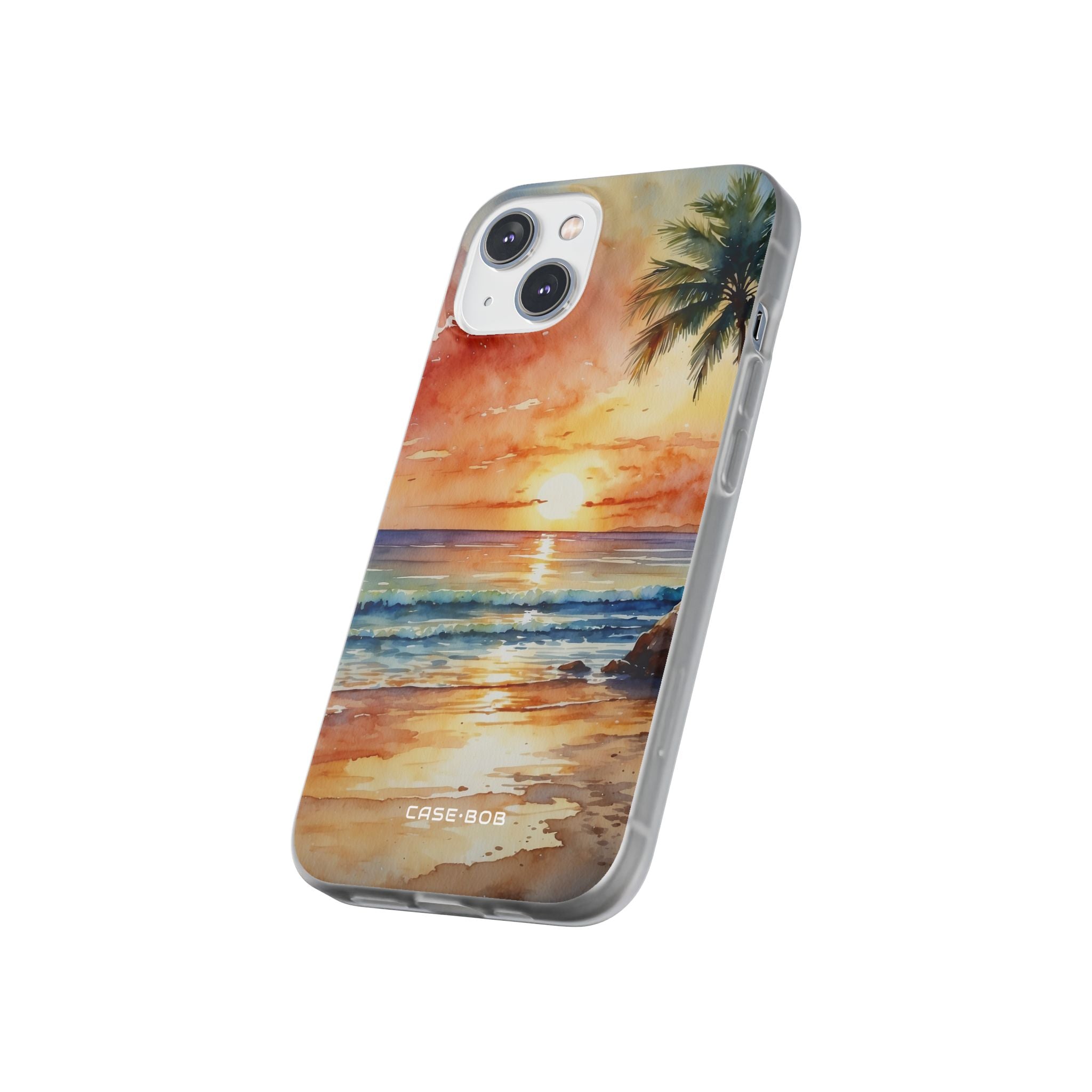Sunset Palm iPhone 14 Case - Soft