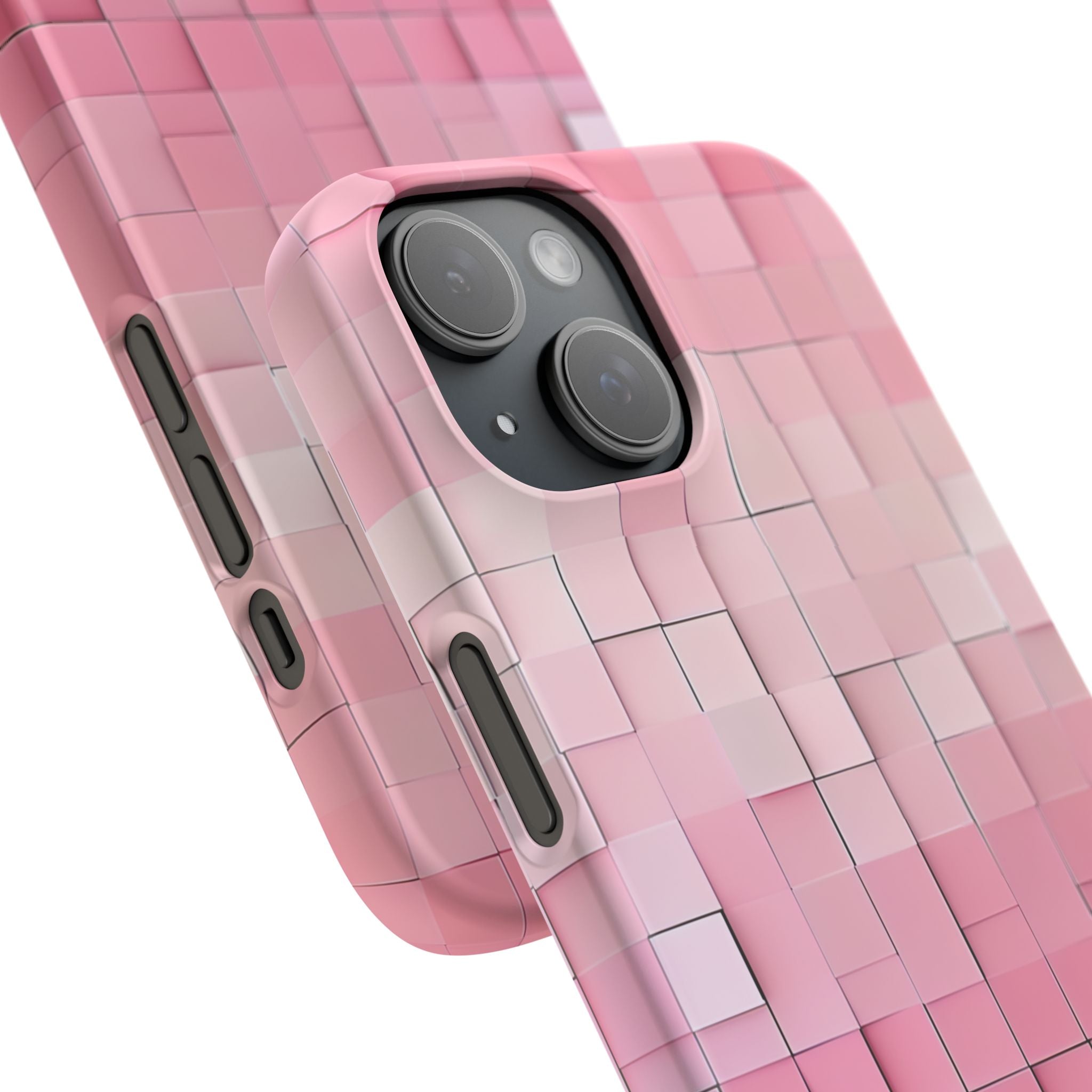 Gradient Pink Mosaic iPhone 15 - Slim Phone Case