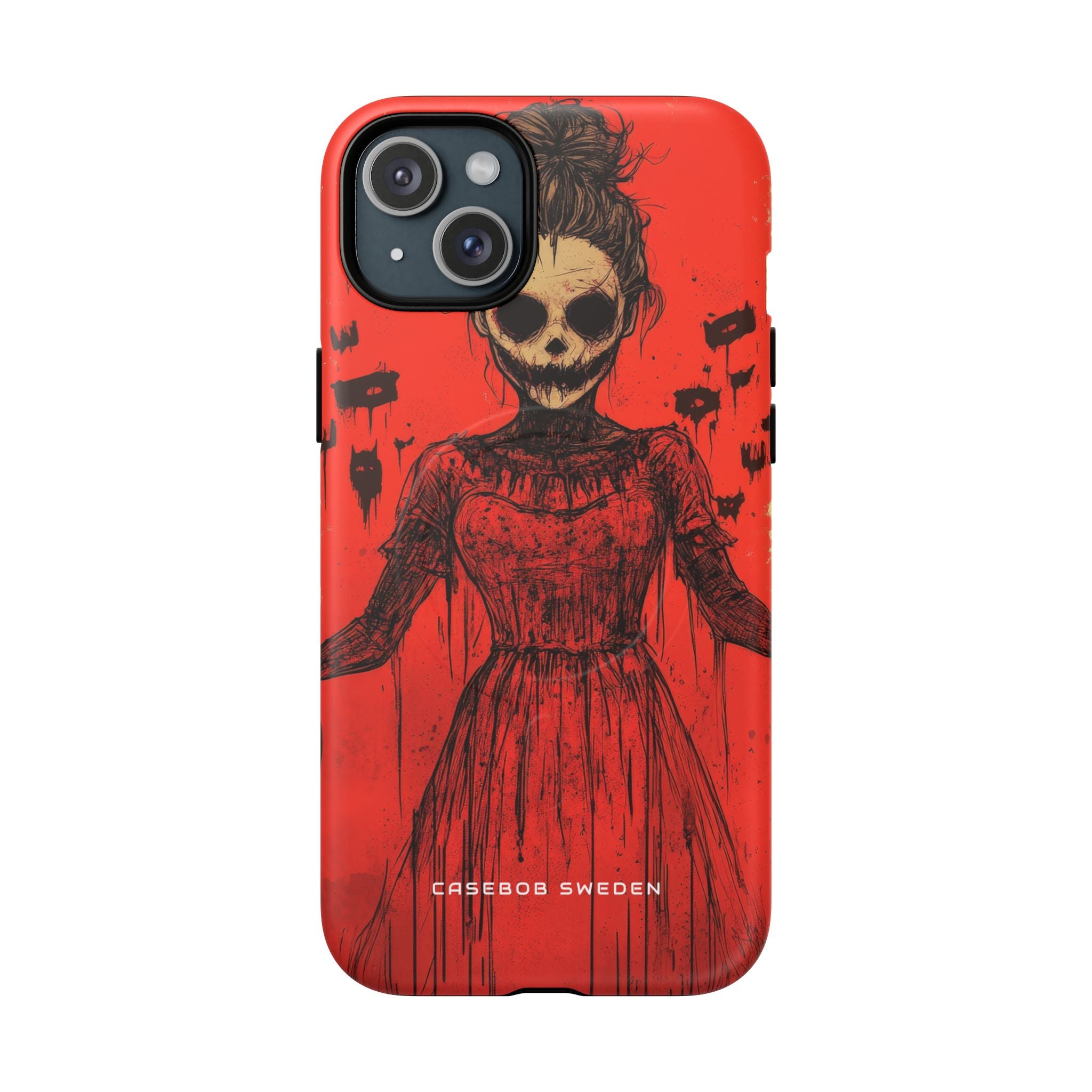 Haunting Scarlet Descent iPhone 15 | Tough+ Phone Case