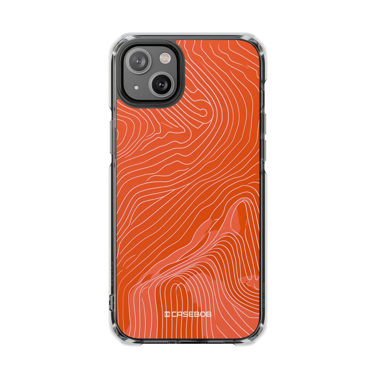 Pantone Tangerine Design | Handyhülle für iPhone (Clear Impact Case – magnetisch)