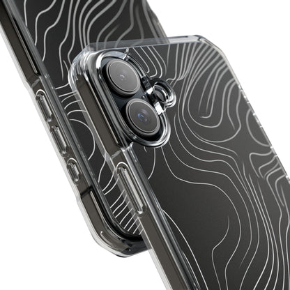 Contour Waveform Flow iPhone 16 - Clear Impact Phone Case