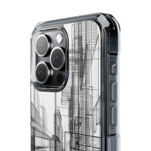 Architectural Maze - Phone Case for iPhone (Clear Impact - Magnetic)