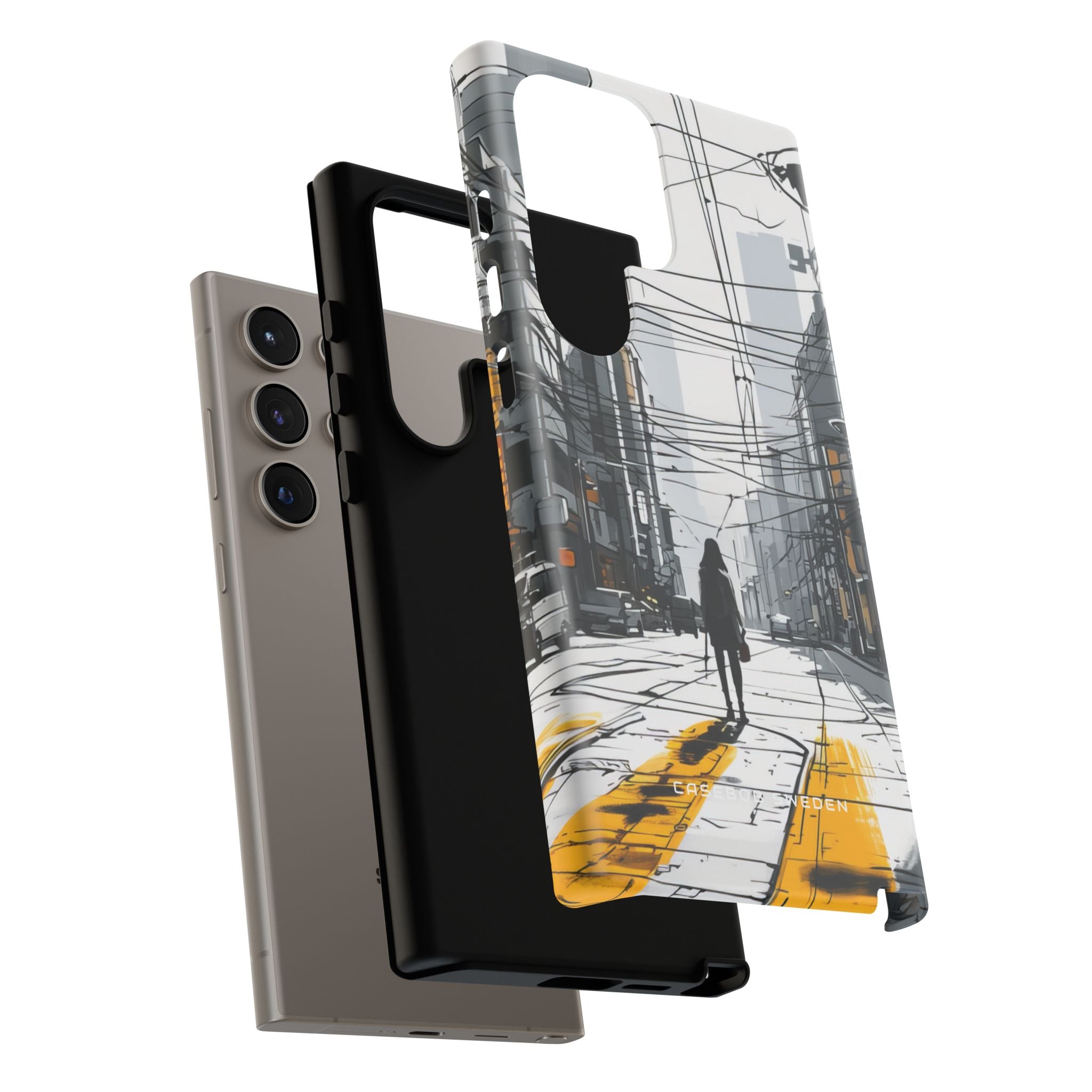 Urban Noir Streetscape Samsung S24 - Tough Phone Case