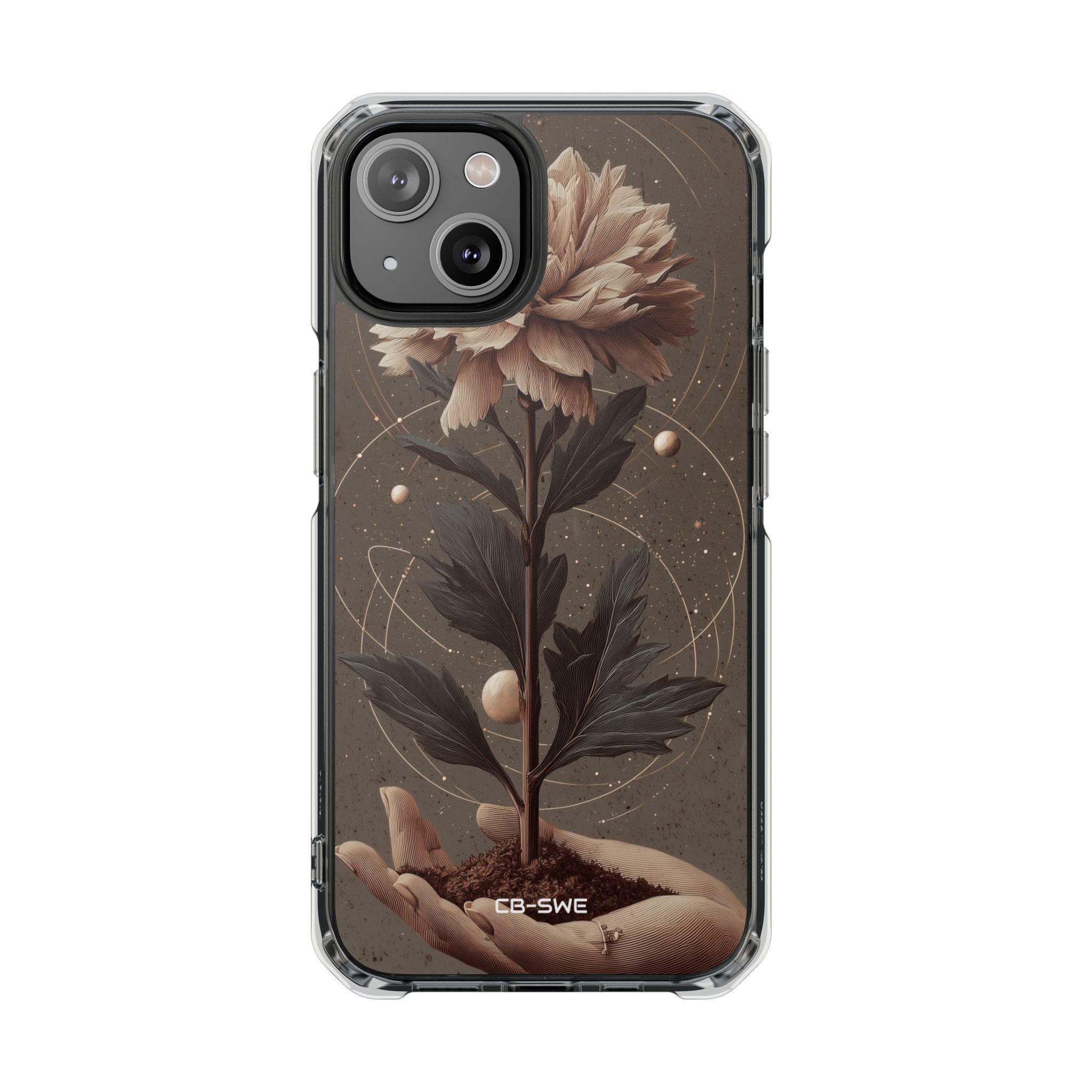 Celestial Flower Embrace iPhone Case - Impact