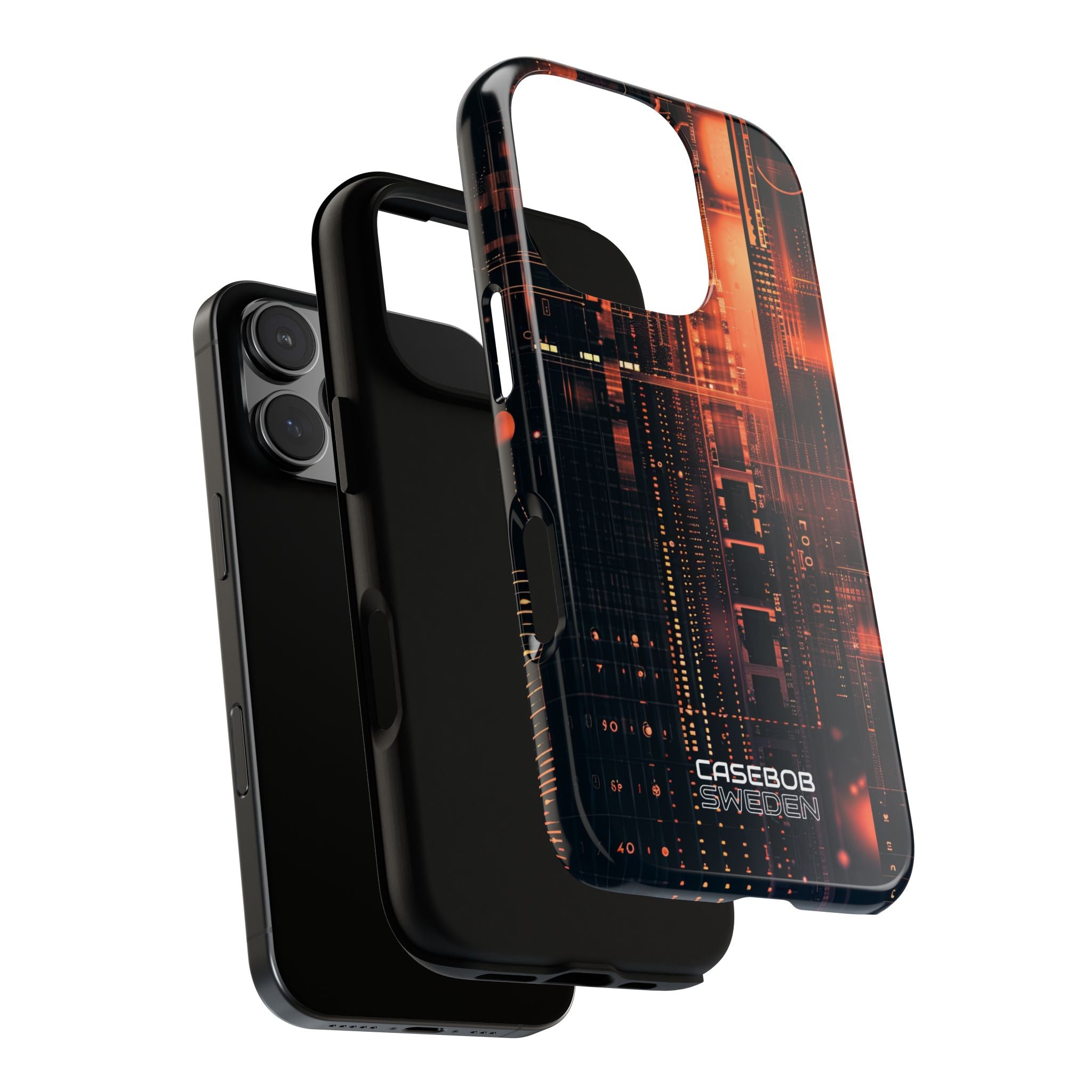 Neon Circuit Dreams iPhone 16 - Tough