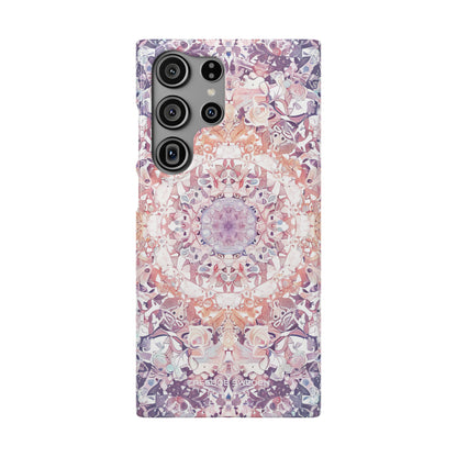 Purple Pink Mandala - Slim Samsung S23 Phone Case