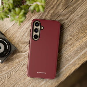 Burgundy Elegance: Minimalist Sophistication - For Samsung S24