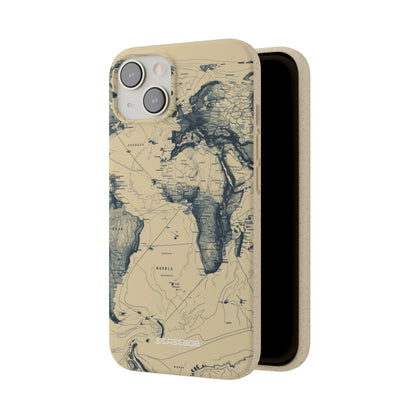 Vintage World Map | Biodegradable Phone Case