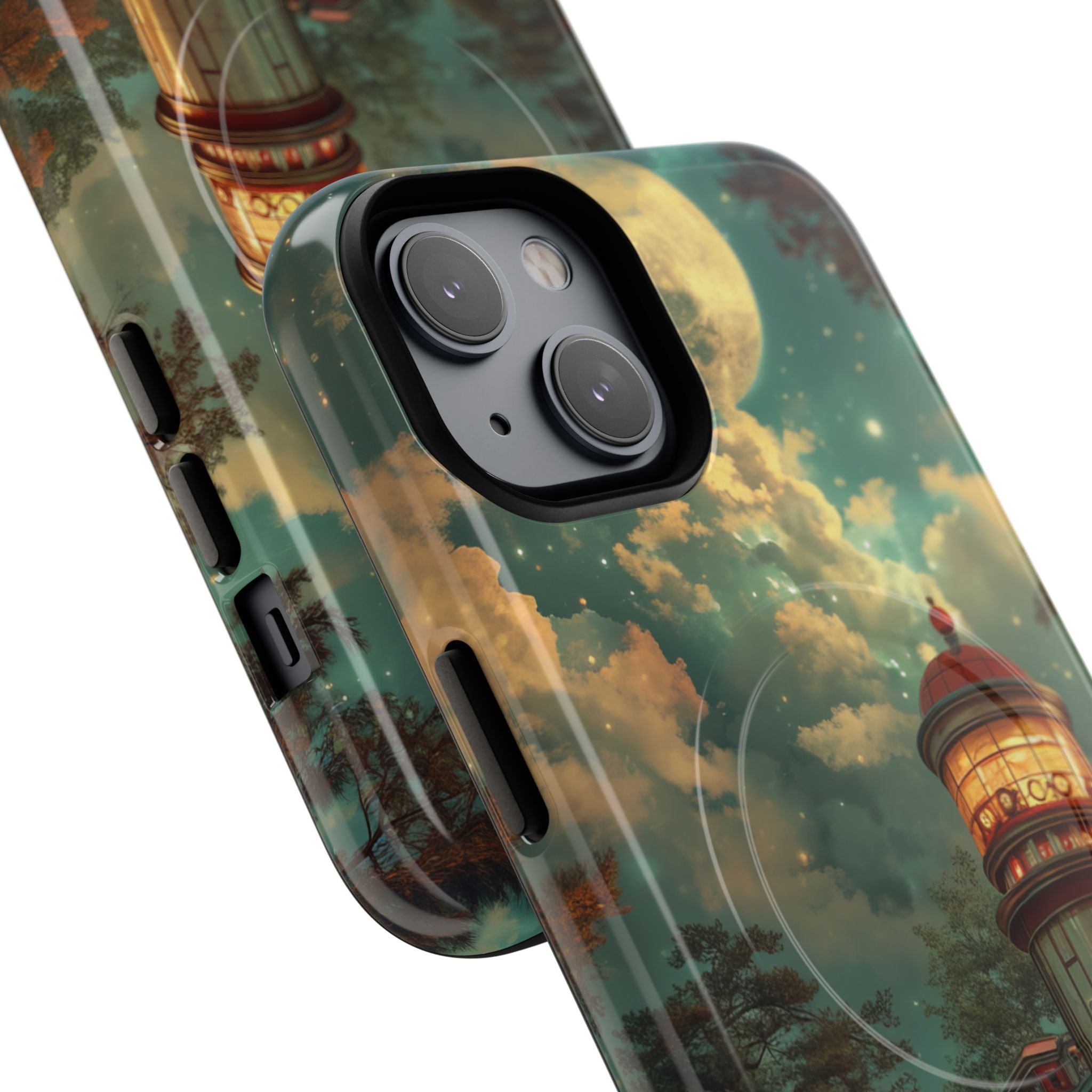 Vintage Moonlit Diner Fantasy iPhone 14 | Tough+ Phone Case