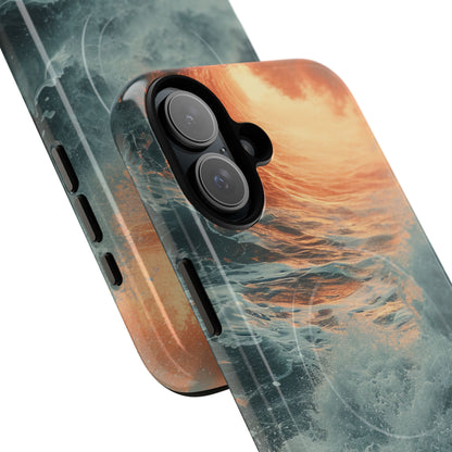 Fiery Wave Power - Tough + MagSafe® iPhone 16 Phone Case