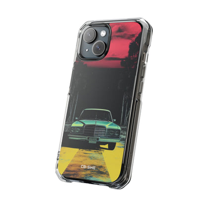 Retro Futuristic Nightscape iPhone Case - Impact