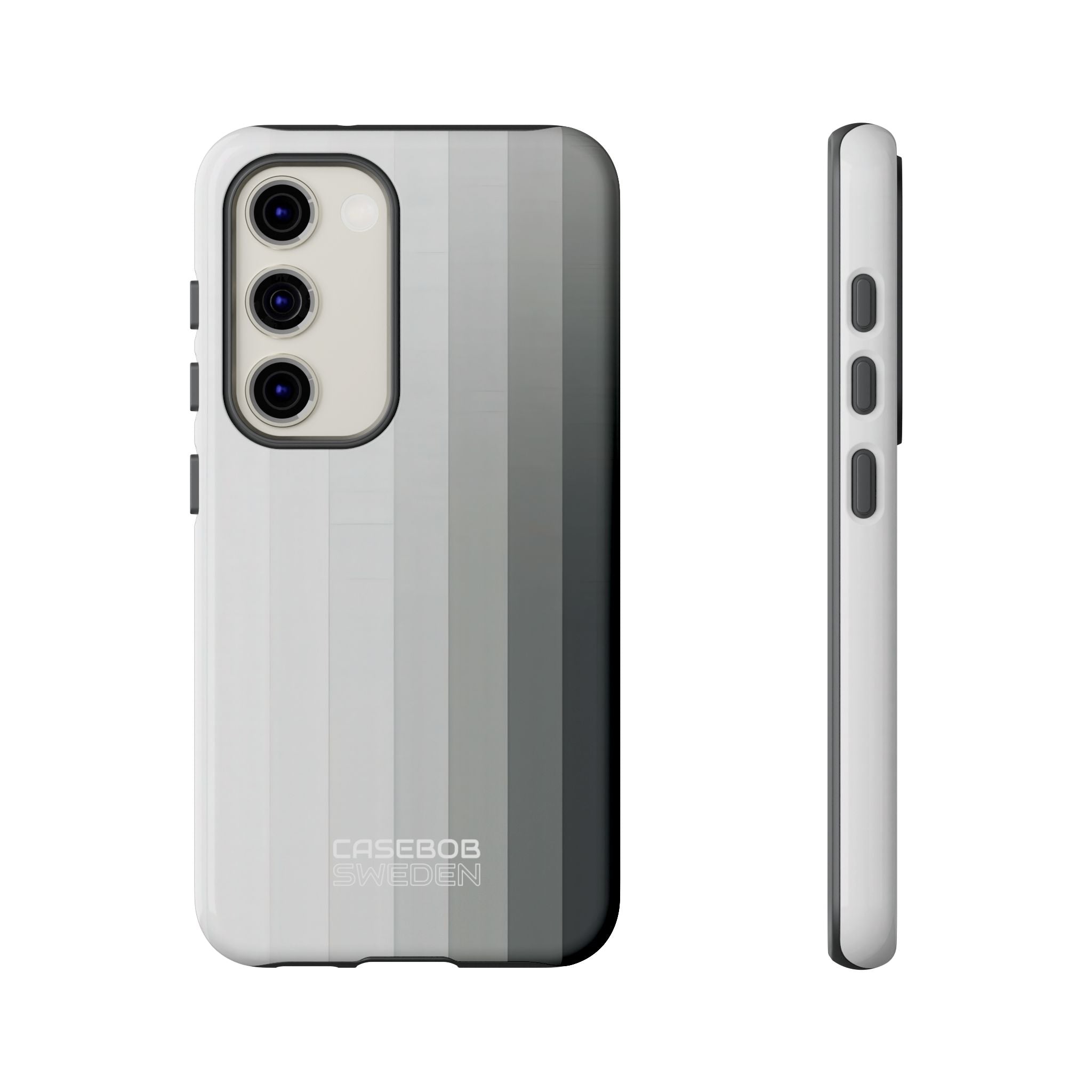 Silver Gradient Stripes Samsung S23 - Tough